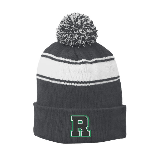 Roswell R Striped Beanie Thumbnail