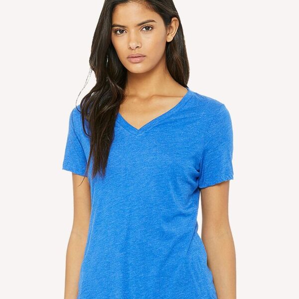 Bella + Canvas Women's Relaxed Triblend V-Neck Tee 6415 Women's Relaxed Triblend V-Neck Tee Thumbnail