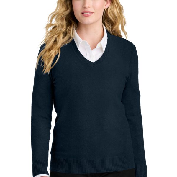 Port Authority Women's Easy Care V Neck Sweater LSW2850 Women's Easy Care V Neck Sweater Thumbnail
