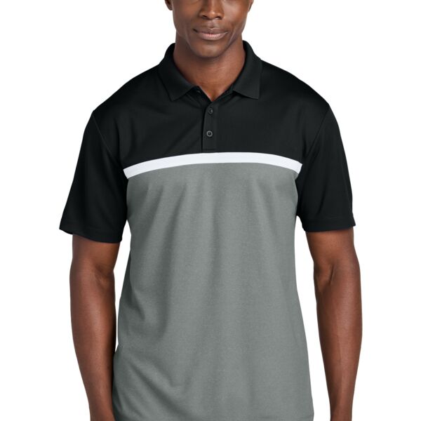 Sport Tek UV Micropique Colorblock Polo ST741 UV Micropique Colorblock Polo Thumbnail