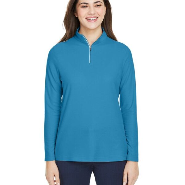 Core 365 Women's Fusion ChromaSoft™ Pique Quarter-Zip Pullover CE405W Women's Fusion ChromaSoft™ Pique Quarter-Zip Pullover Thumbnail