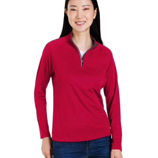 Core 365 Women's Origin Performance Pique Quarter-Zip Pullover CE418W Women's Origin Performance Pique Quarter-Zip Pullover Thumbnail