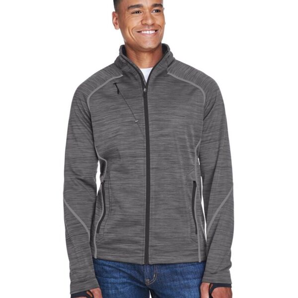 North End Men's Flux Mélange Bonded Fleece Jacket 88697 Men's Flux Mélange Bonded Fleece Jacket Thumbnail