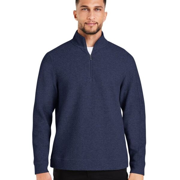 North End Men's Spirit Textured Quarter-Zip Pullover NE725 Men's Spirit Textured Quarter-Zip Pullover Thumbnail