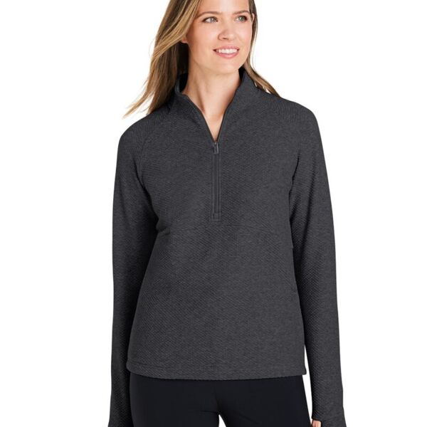 North End Women's Spirit Textured Quarter-Zip Pullover NE725W Women's Spirit Textured Quarter-Zip Pullover Thumbnail