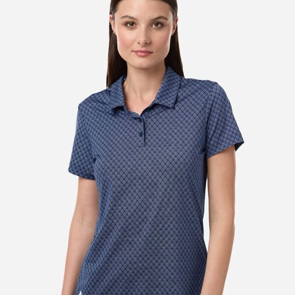 Adidas Women's 4-Way Stretch Printed Polo A717 Women's 4-Way Stretch Printed Polo Thumbnail