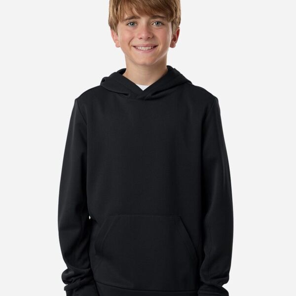 Team 365 Youth Squad Hooded Tech Fleece Pullover TT400Y Youth Squad Hooded Tech Fleece Pullover Thumbnail