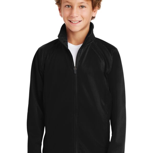 Sport Tek Youth Tricot Track Jacket YST90 Youth Tricot Track Jacket Thumbnail