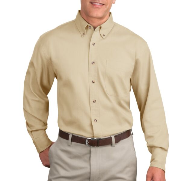 Port Authority Tall Long Sleeve Twill Shirt TLS600T Tall Long Sleeve Twill Shirt Thumbnail