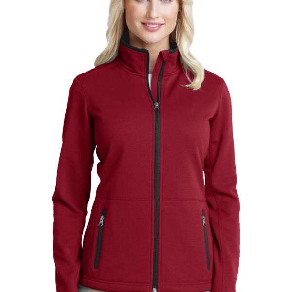 Port Authority Women's Pique Fleece Jacket L222 Women's Pique Fleece Jacket Thumbnail