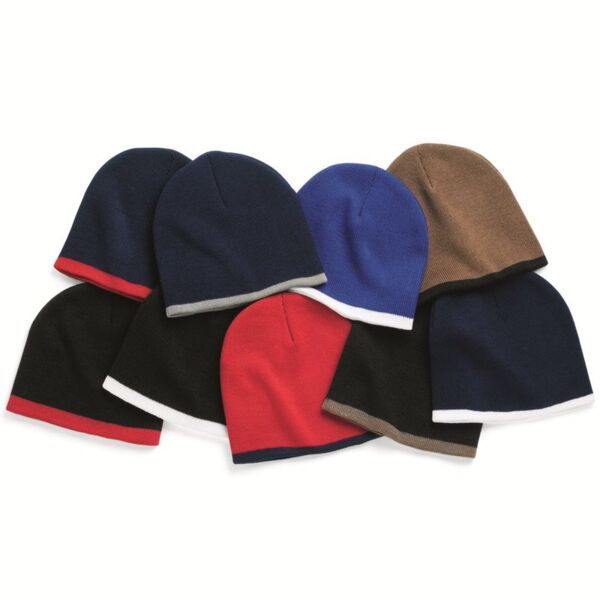 Sportsman 8" Bottom-Striped Beanie SP09 8" Bottom-Striped Beanie Thumbnail