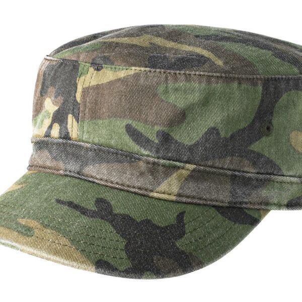 District Distressed Military Hat DT605 Distressed Military Hat Thumbnail