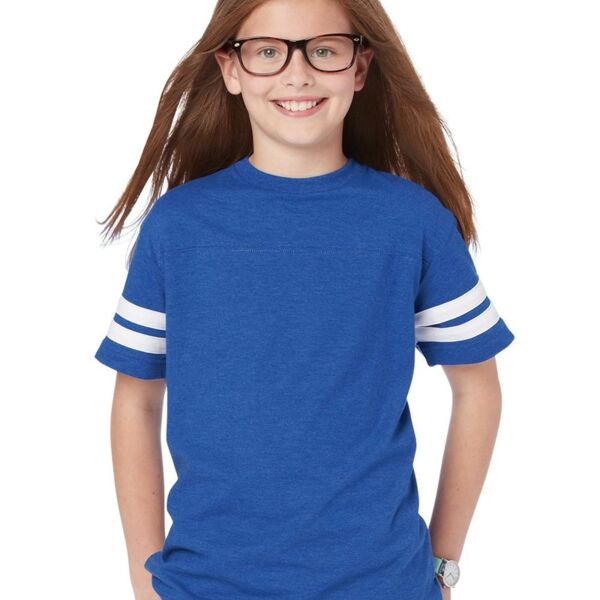 LAT Youth Football Fine Jersey Tee 6137 Youth Football Fine Jersey Tee Thumbnail