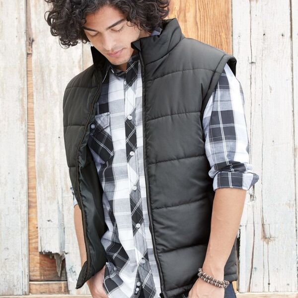 Burnside Men's Puffer Vest 8700 Men's Puffer Vest Thumbnail