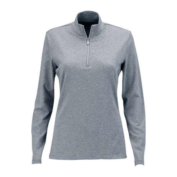 Greg Norman Greg Norman Women?s Heathered 1/2-Zip WNS5K481 Greg Norman Women?s Heathered 1/2-Zip Thumbnail