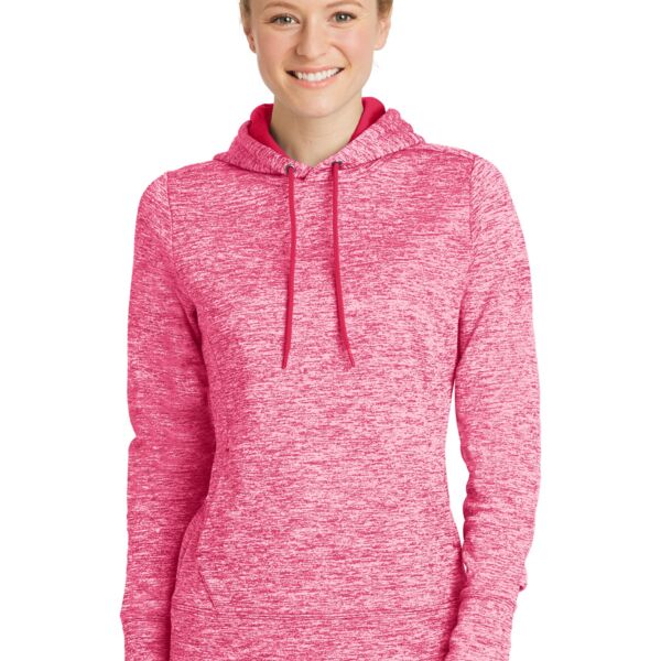 Sport Tek Women's PosiCharge ® Electric Heather Fleece Hooded Pullover LST225 Women's PosiCharge ® Electric Heather Fleece Hooded Pullover Thumbnail