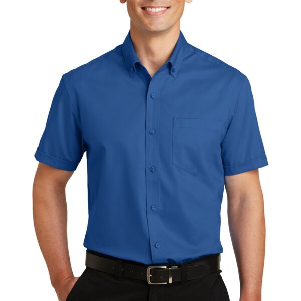 Port Authority Short Sleeve SuperPro Twill Shirt S664 Short Sleeve SuperPro Twill Shirt Thumbnail