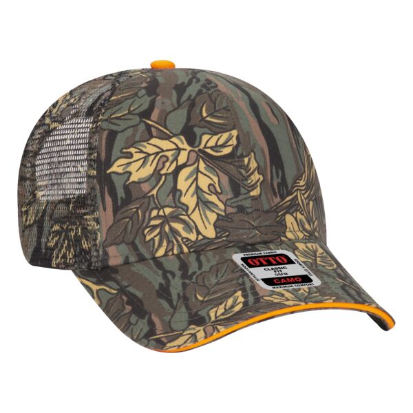 OTTO Cap OTTO CAP Camouflage 6 Panel Low Profile Mesh Back Trucker Hat 106-752 OTTO CAP Camouflage 6 Panel Low Profile Mesh Back Trucker Hat Thumbnail