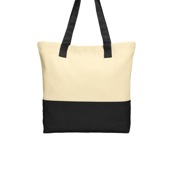 Port Authority Colorblock Cotton Tote BG414 Colorblock Cotton Tote Thumbnail
