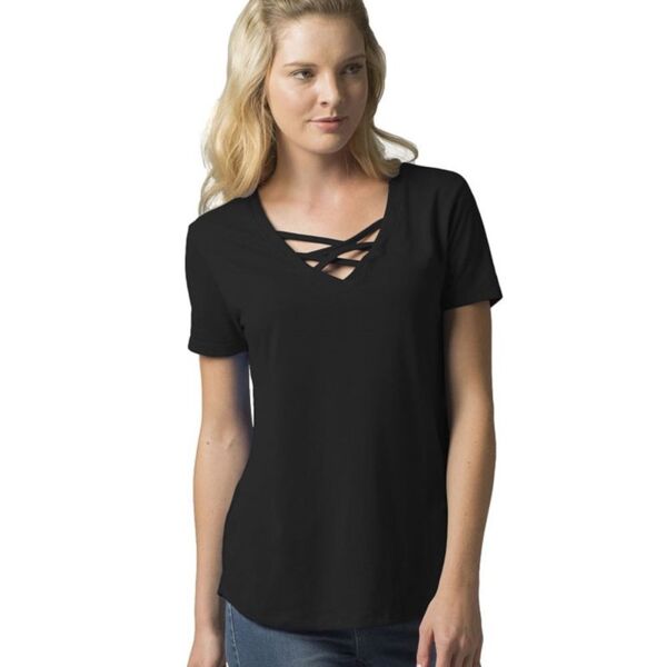 Boxercraft Women’s Cage Front T-Shirt T27 Women’s Cage Front T-Shirt Thumbnail