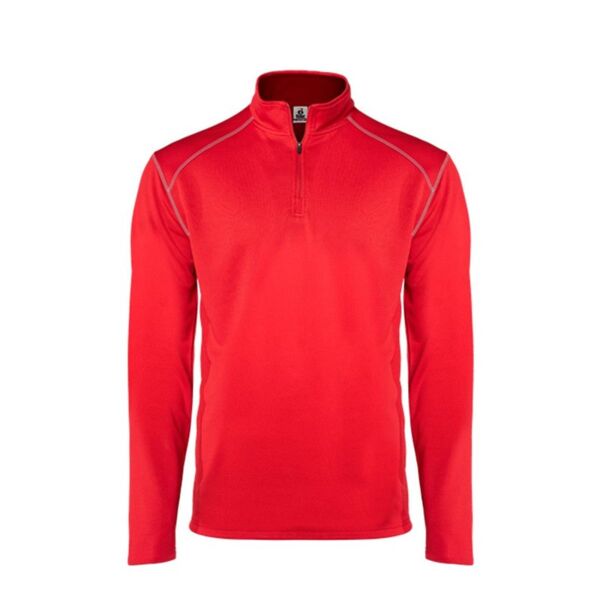 Badger Men's Money Mesh Quarter-Zip Pullover 4438 Men's Money Mesh Quarter-Zip Pullover Thumbnail
