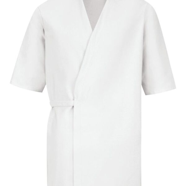 Red Kap Men's Collarless Poplin Butcher Wrap WP18 Men's Collarless Poplin Butcher Wrap Thumbnail