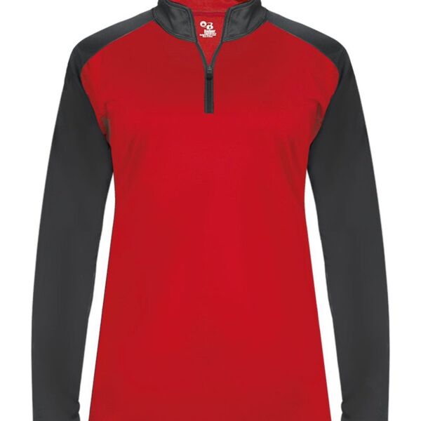 Badger Women's Ultimate SoftLock™ Sport Quarter-Zip Pullover 4008 Women's Ultimate SoftLock™ Sport Quarter-Zip Pullover Thumbnail