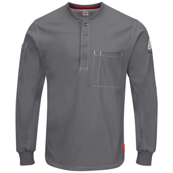 Bulwark Men's iQ Series® Plus Long Sleeve Henley QT40 Men's iQ Series® Plus Long Sleeve Henley Thumbnail