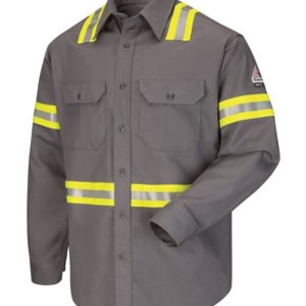 Bulwark Men's Enhanced Visibility Uniform Shirt SLDT Men's Enhanced Visibility Uniform Shirt Thumbnail
