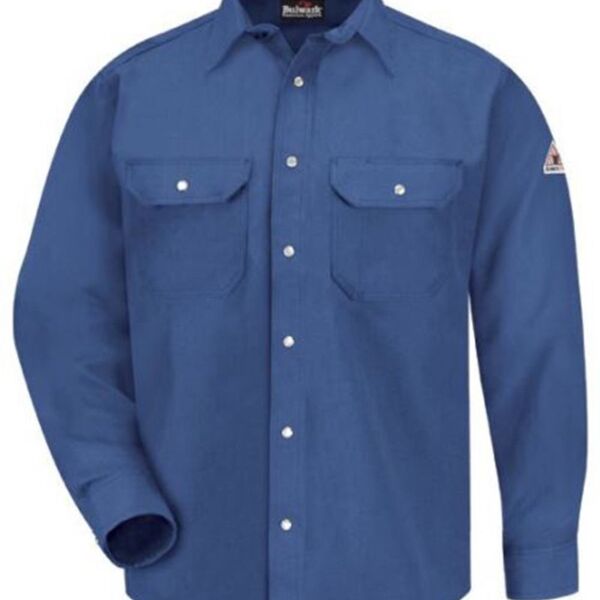 Bulwark Men's Snap-Front Uniform Shirt - Nomex® IIIA - 6 oz. SNS6 Men's Snap-Front Uniform Shirt - Nomex® IIIA - 6 oz. Thumbnail