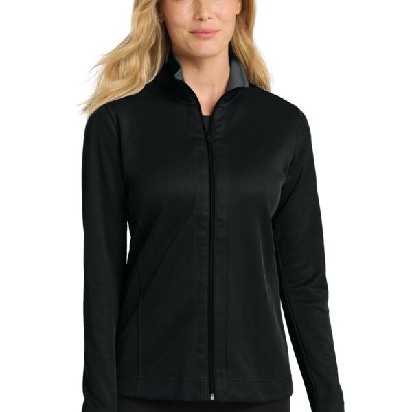 Port Authority Ladies Vertical Texture Full Zip Jacket L805 Ladies Vertical Texture Full Zip Jacket Thumbnail