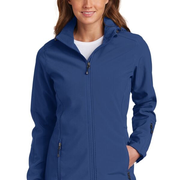 Eddie Bauer Ladies Hooded Soft Shell Parka EB537 Ladies Hooded Soft Shell Parka Thumbnail