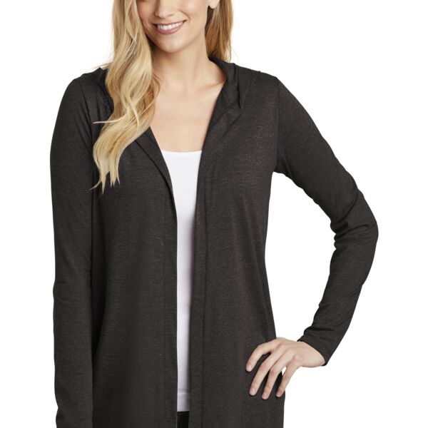 District Women's Perfect Tri ® Hooded Cardigan DT156 Women's Perfect Tri ® Hooded Cardigan Thumbnail