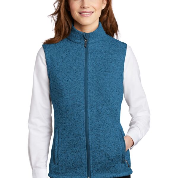 Port Authority Ladies Sweater Fleece Vest L236 Ladies Sweater Fleece Vest Thumbnail