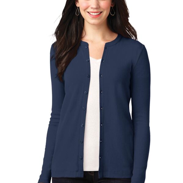 Port Authority Women's Concept Stretch Button Front Cardigan LM1008 Women's Concept Stretch Button Front Cardigan Thumbnail