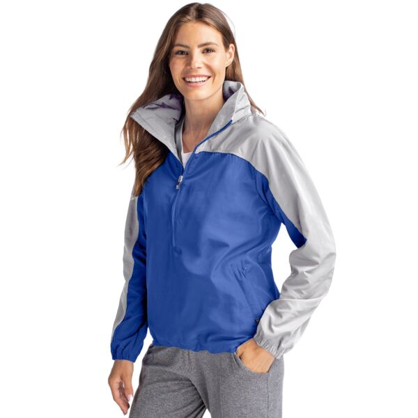 Cutter & Buck Cutter & Buck Charter Eco Recycled Womens Anorak Jacket LCO00062 Cutter & Buck Charter Eco Recycled Womens Anorak Jacket Thumbnail