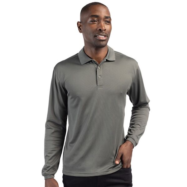 Clique Clique Spin Eco Performance Pique Long Sleeve Mens Polo MQK00077 Clique Spin Eco Performance Pique Long Sleeve Mens Polo Thumbnail