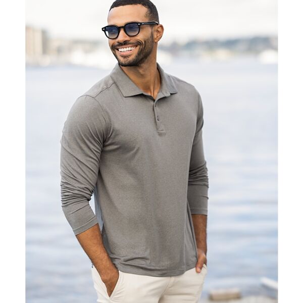 Cutter & Buck Cutter & Buck Coastline Epic Comfort Recycled Mens Long Sleeve Polo MCK01335 Cutter & Buck Coastline Epic Comfort Recycled Mens Long Sleeve Polo Thumbnail