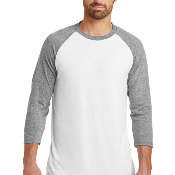 District Mens Perfect Tri ® 3/4 Sleeve Raglan DM136 Mens Perfect Tri ® 3/4 Sleeve Raglan Thumbnail